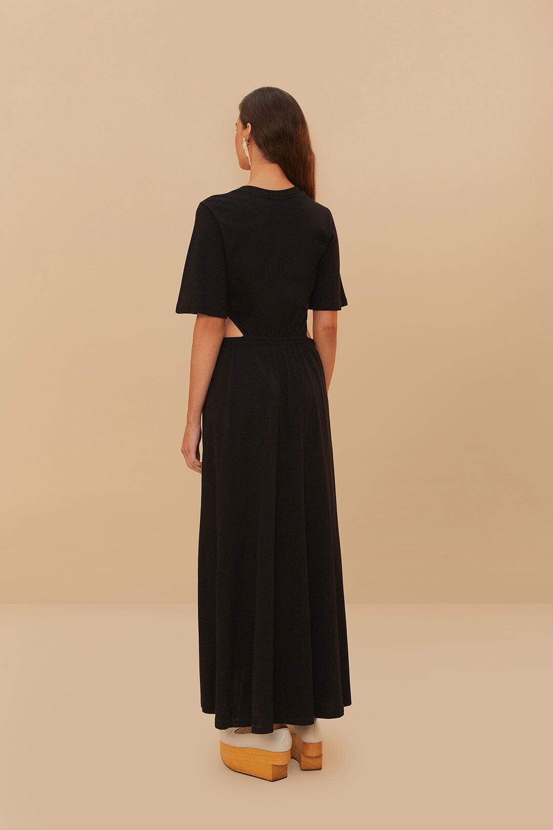 Cotton maxi dress - Black