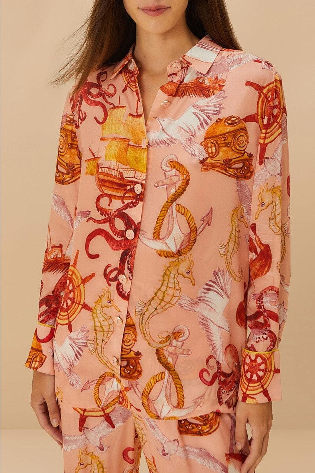 Chemise Nautical Wonder - Rose