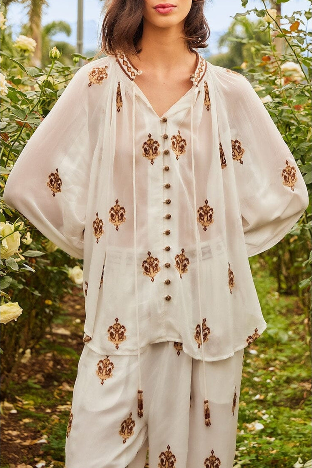 DJV_Off White Chemises & Blouses - Off White