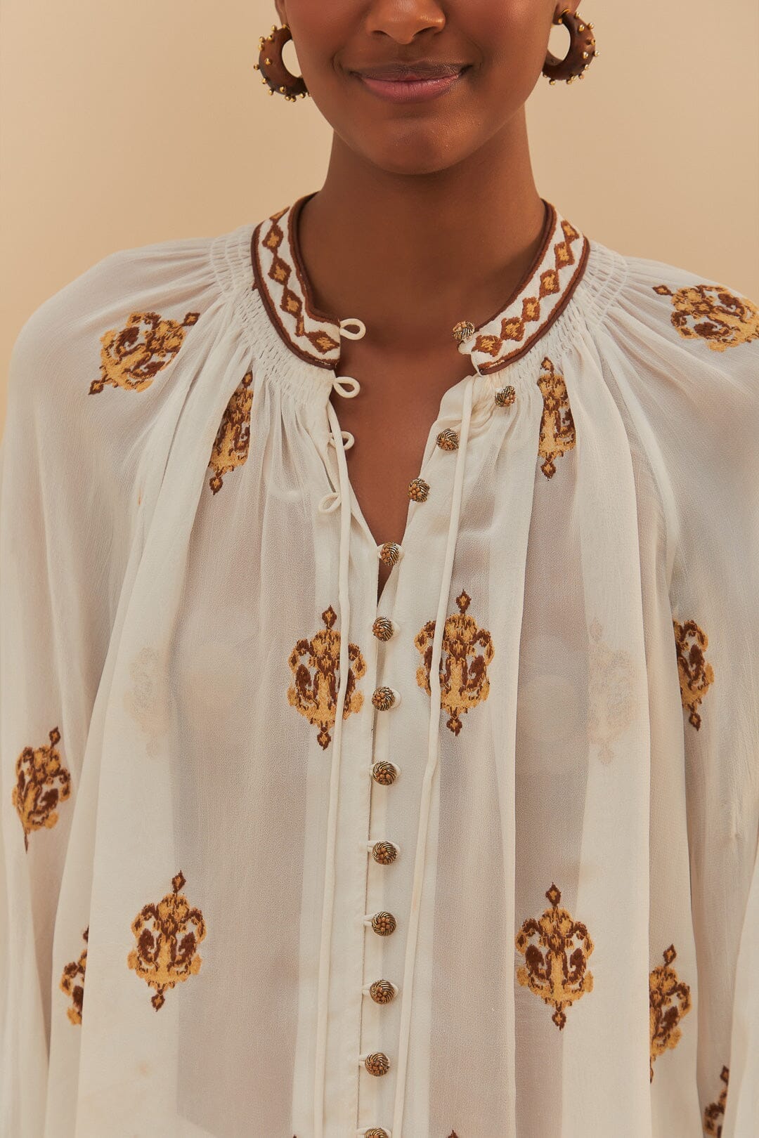 DJV_Off White Chemises & Blouses - Off White