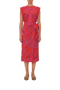 Paisley Scarf Red Jupe - Paisley Scarf Red