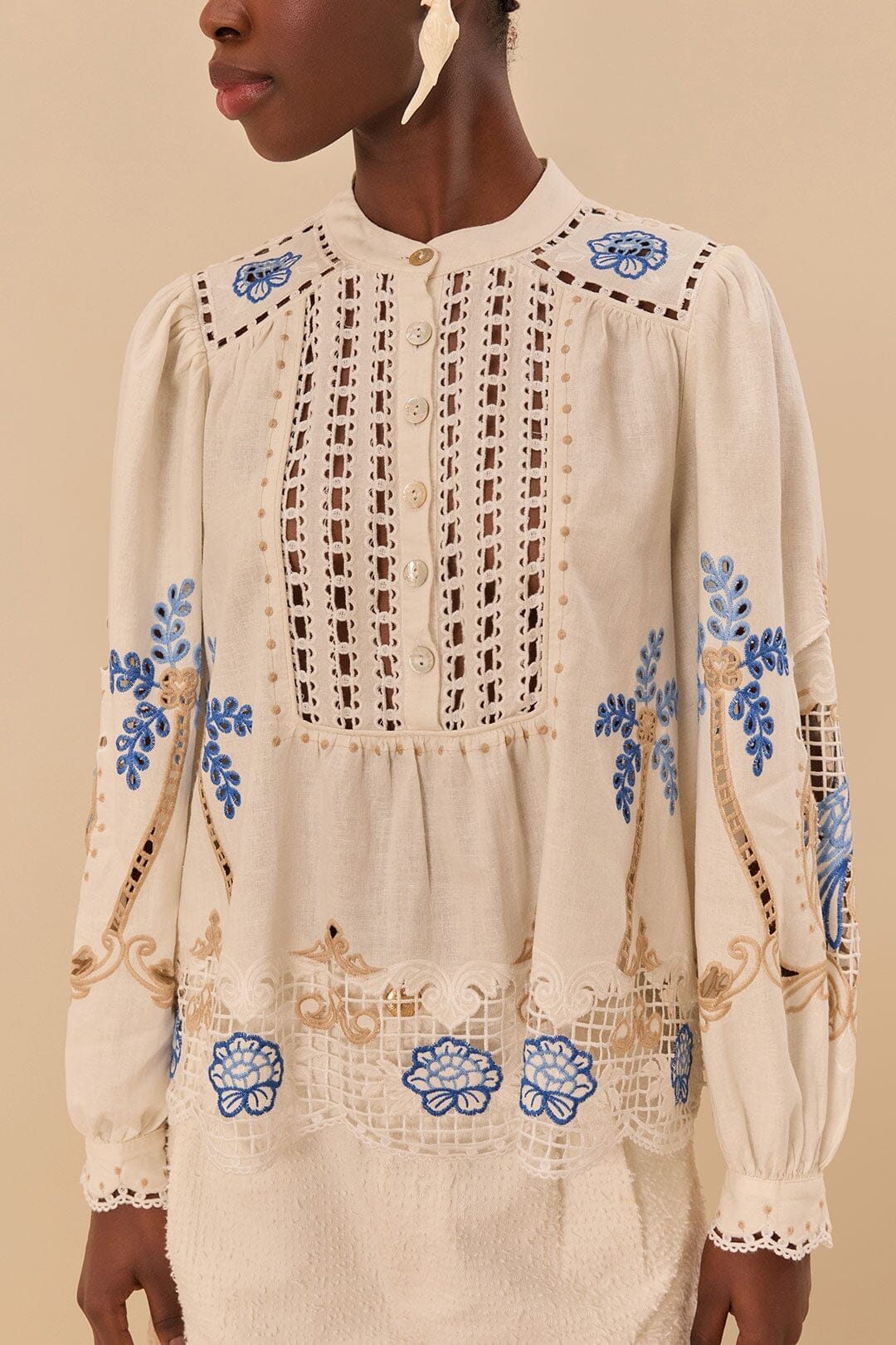 DJV_Off White Chemises & Blouses - Off White