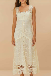 Robe midi Nautical - Blanc