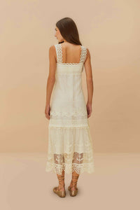 Robe midi Nautical - Blanc