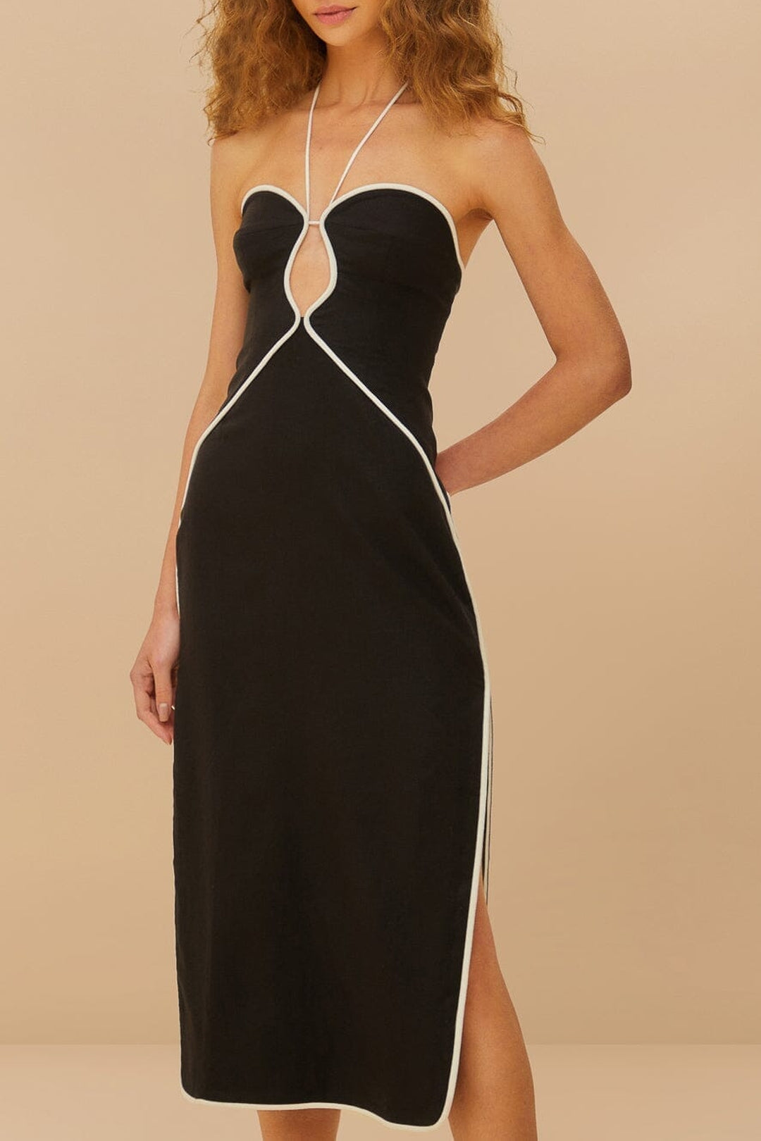DJV_Black And White Robes midi - Black And White