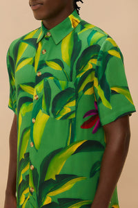 MEDIA OFF LINE_Chemise Banana Aquarela - Vert