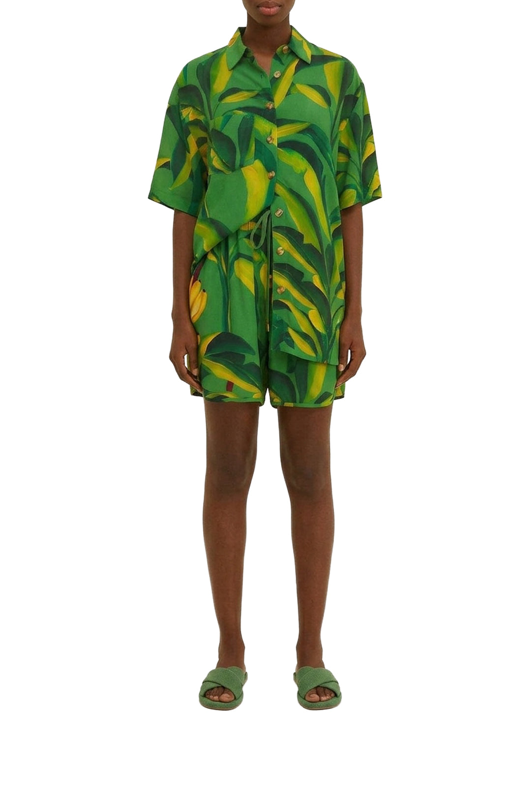 Short unisexe Banana Aquarela - Vert