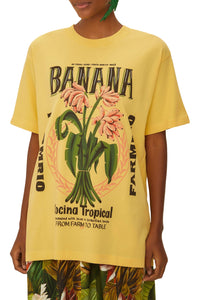 Banana Cocina cotton T-shirt - Yellow