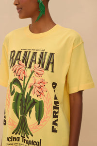 Banana Cocina cotton T-shirt - Yellow