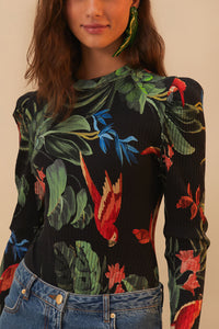 Body Midnight Macaw en coton - Noir