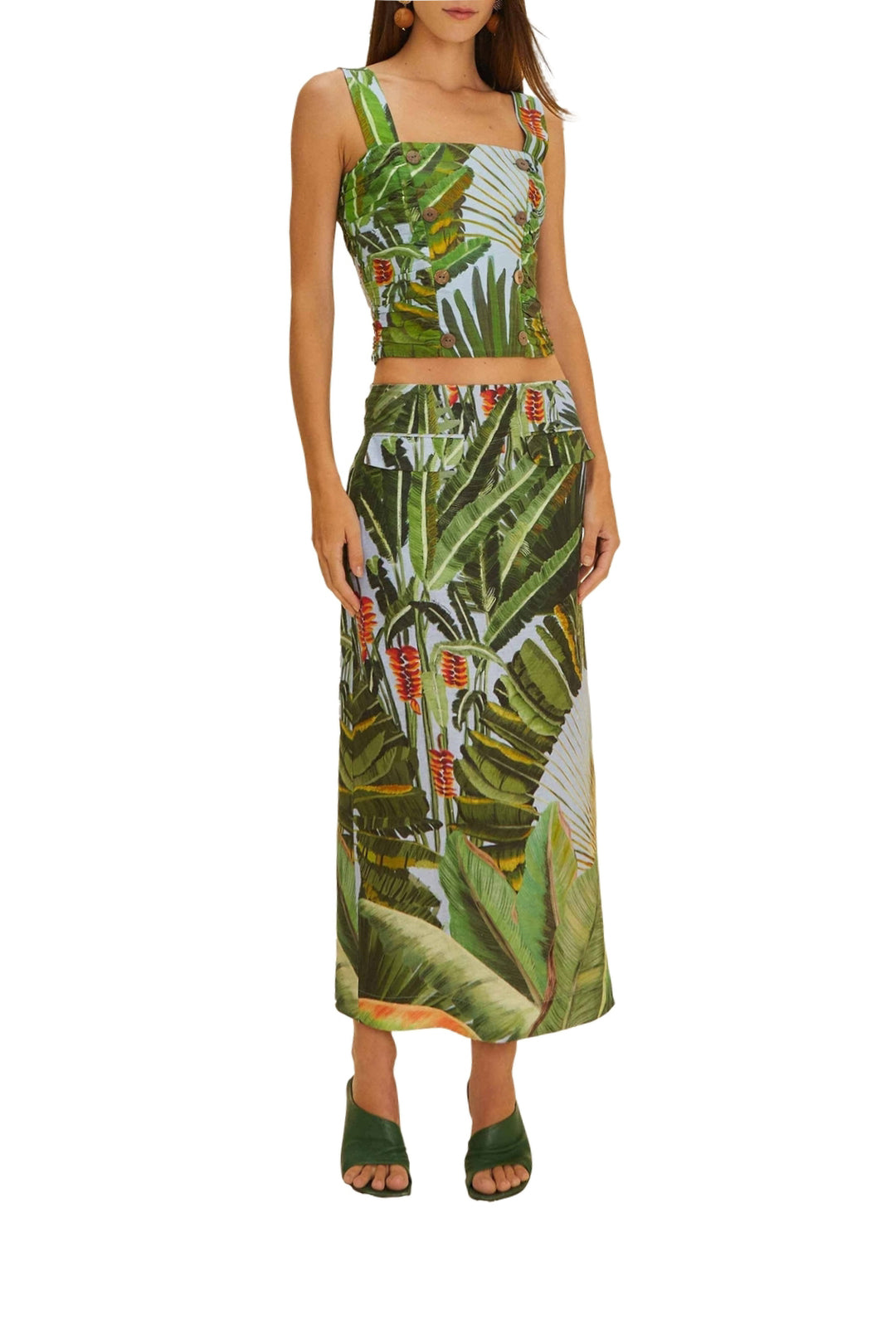 DJV_Amazonia Forest Blue Tops & T-Shirts - Amazonia Forest Blue