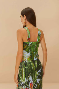 DJV_Amazonia Forest Blue Tops & T-Shirts - Amazonia Forest Blue