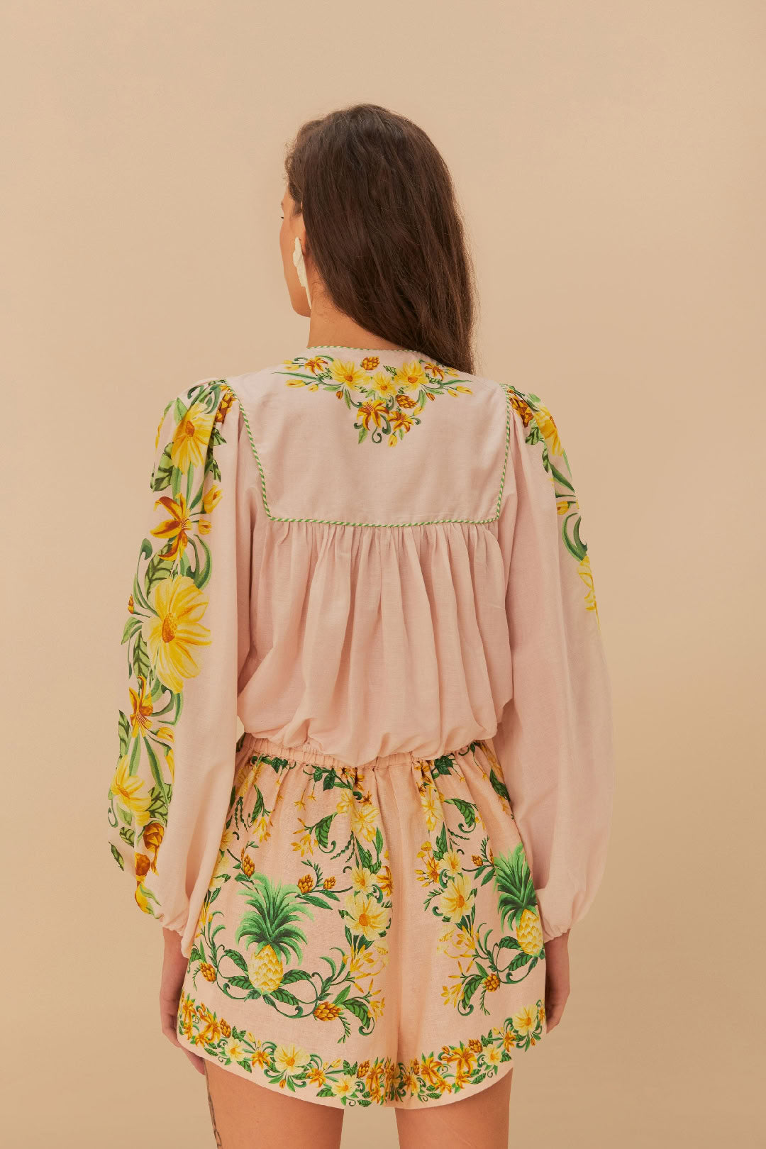 Botanical Beauty cotton blouse - Pink