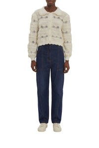 Off White Cardigan - Off White