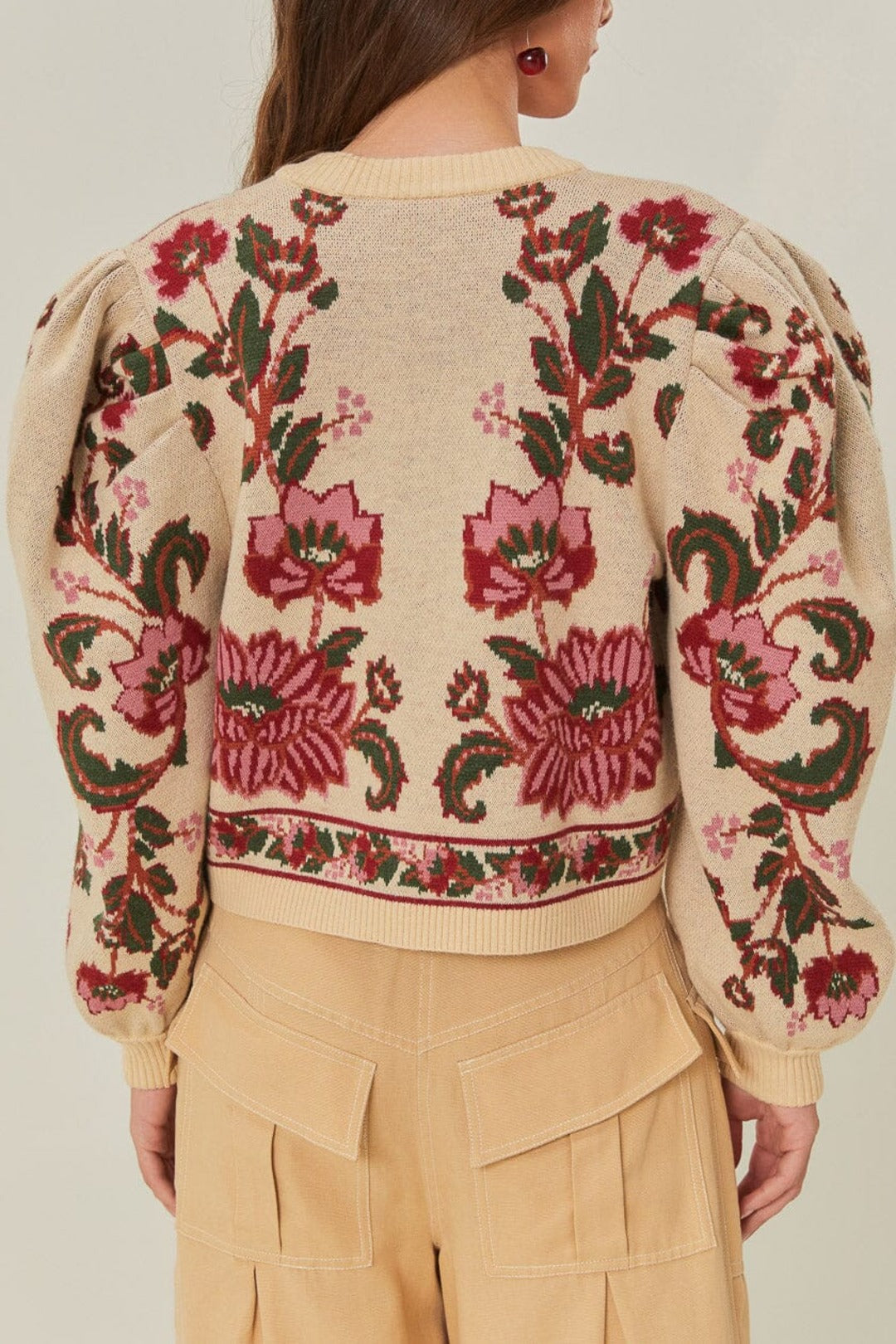 Ravenala knitted cardigan - Beige