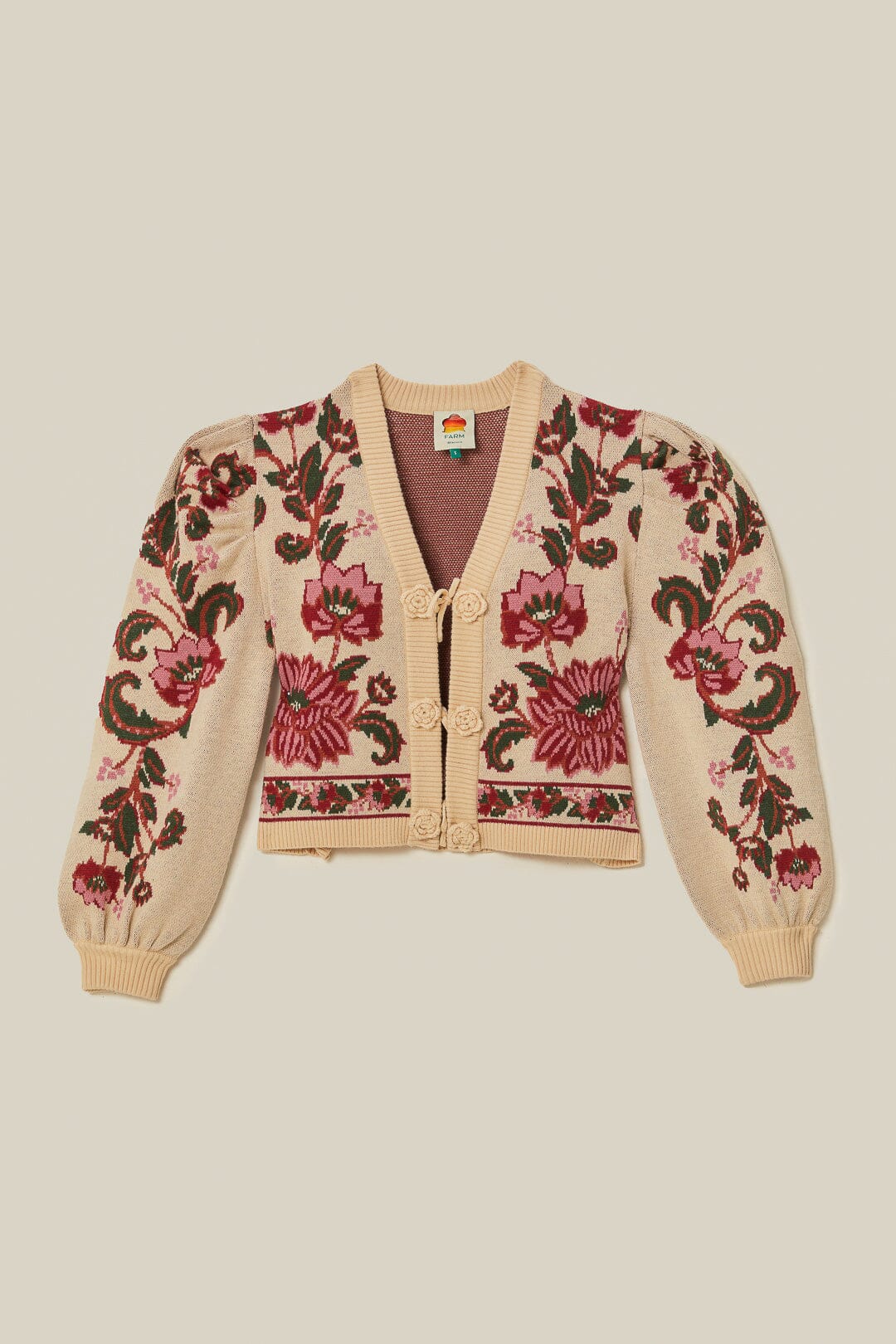 Cardigan Ravenala en maille - Beige