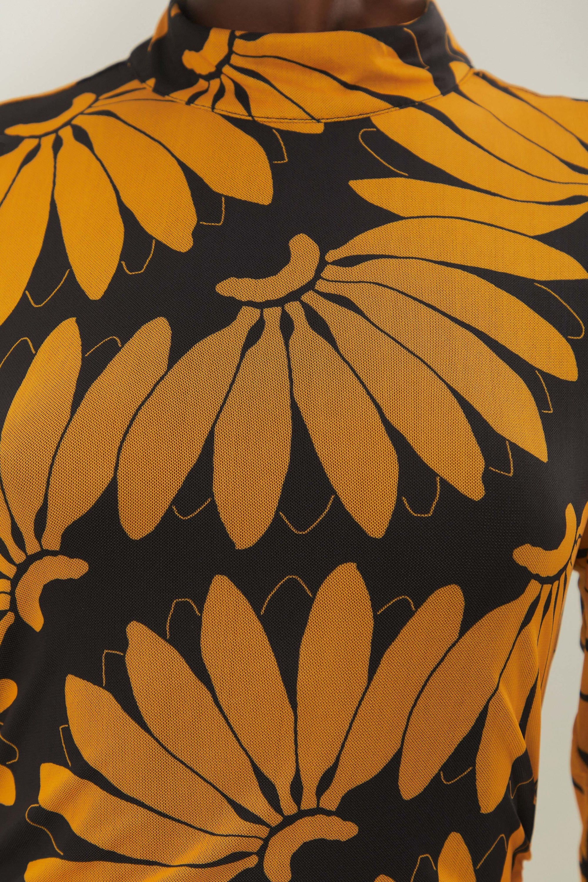 Robe midi Copacabanana en tulle - Jaune