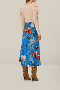 DJV_Blue Surreal Flowers Jupes & Shorts - Blue Surreal Flowers
