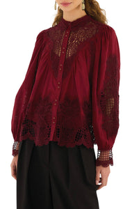 FELIX_JAMBES_Burgundy Blouse - Burgundy