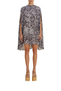 Robe courte Disco Ball - Bleu