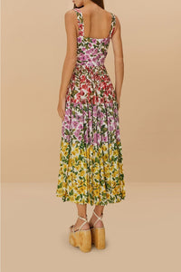 Robe longue Bouganvillea - Multicolore