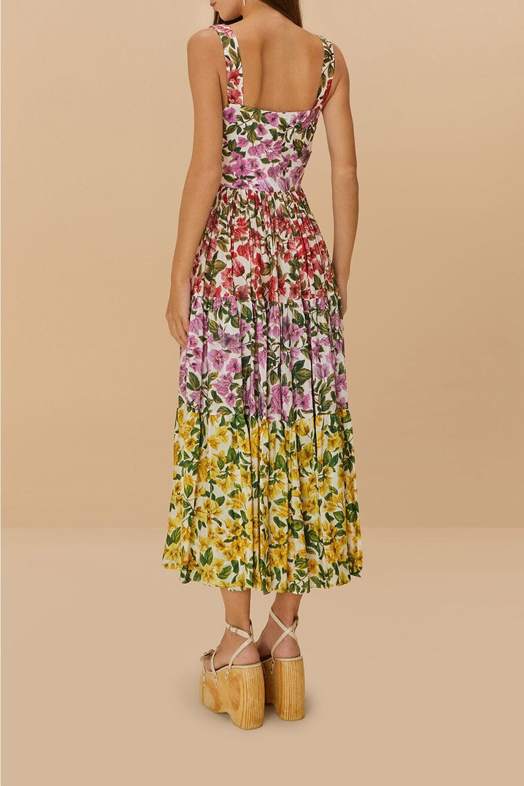 Robe longue Bouganvillea - Multicolore