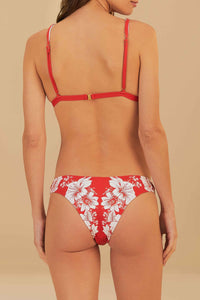 Haut de bikini Floral Chains - Rouge