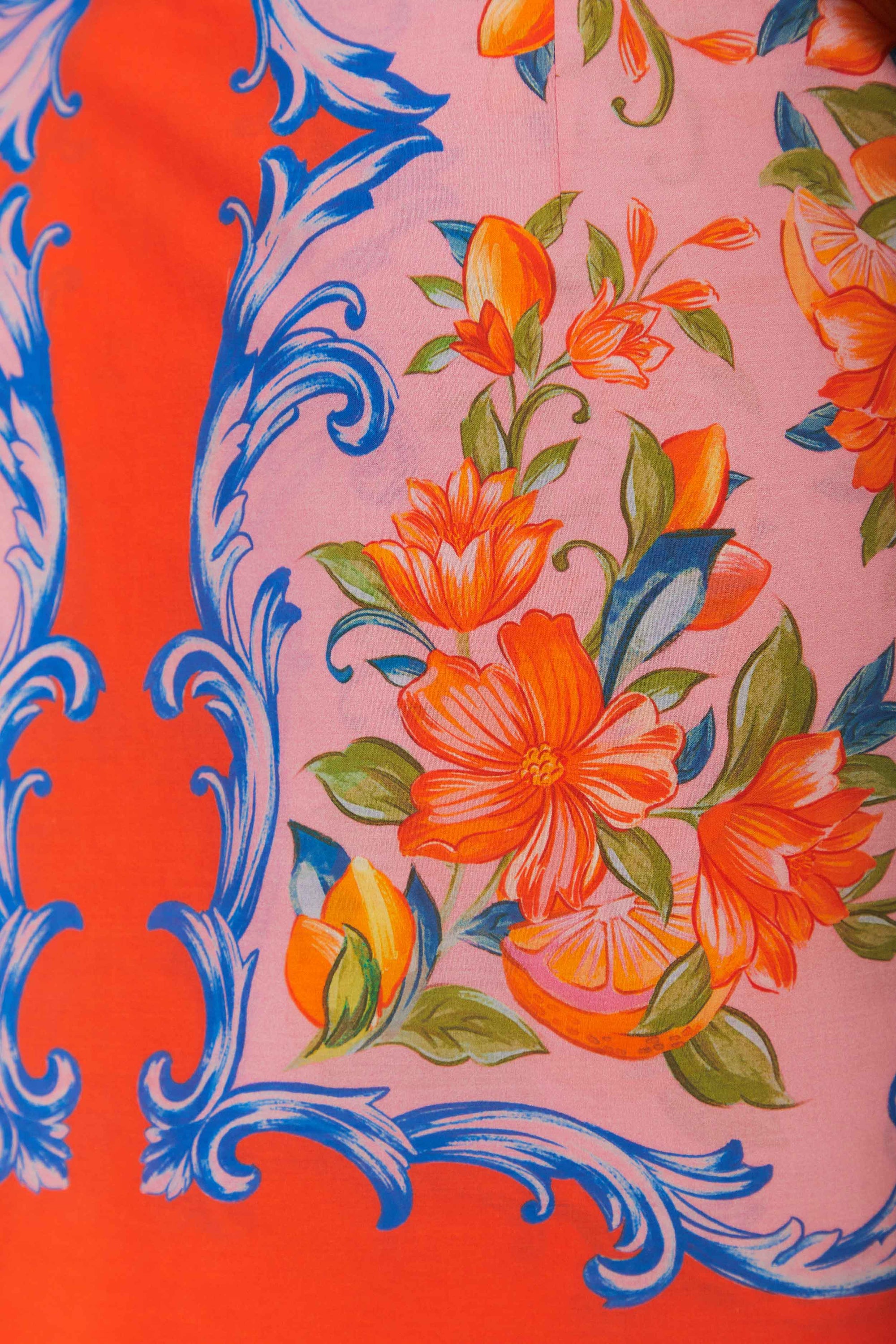 Jupe courte Sicily en coton - Orange