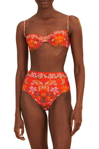 Haut de bikini Nature Bloom - Orange