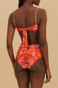 Haut de bikini Nature Bloom - Orange