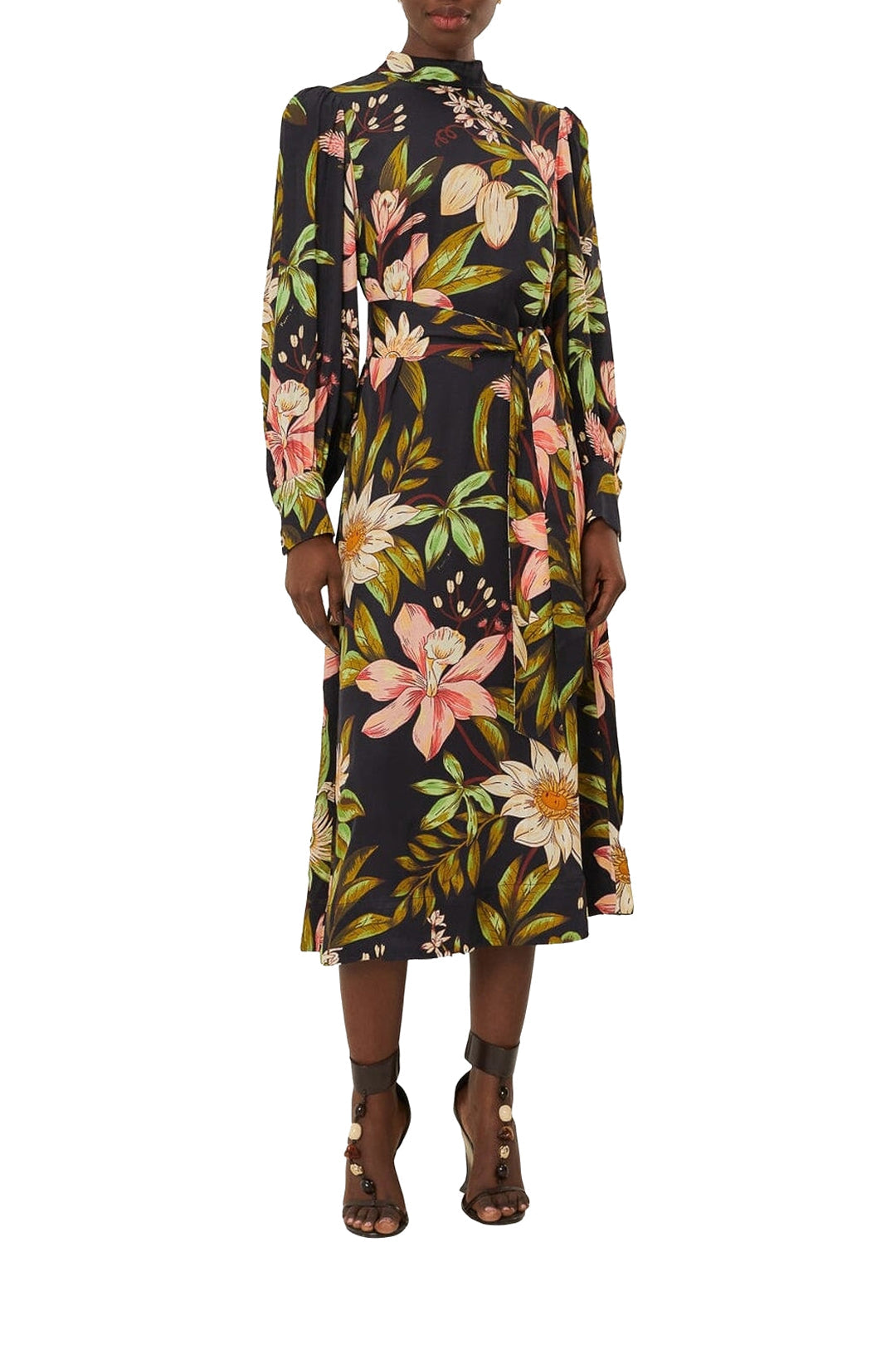 DJV_Surreal Flowers Black Robes midi - Surreal Flowers Black