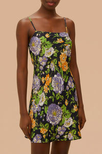 DJV_Capri Floral Black Robes courtes - Capri Floral Black