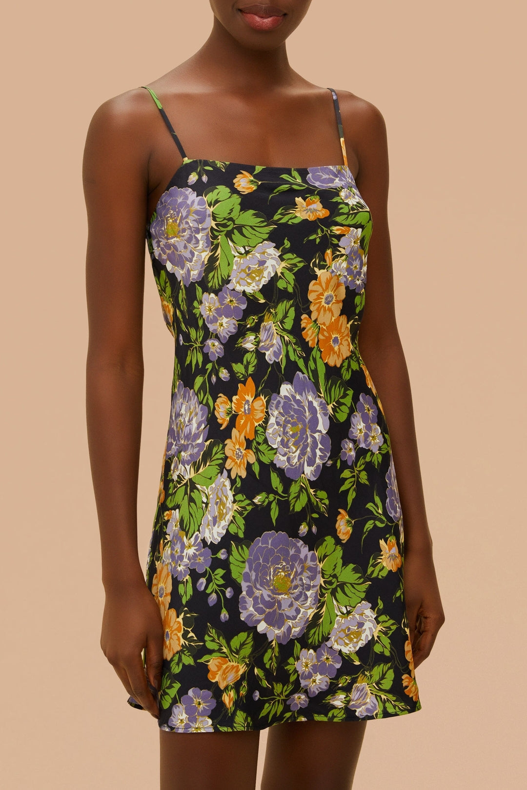 DJV_Capri Floral Black Robes courtes - Capri Floral Black