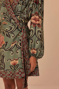 DJV_Arabesque Floral Green Robes courtes - Arabesque Floral Green