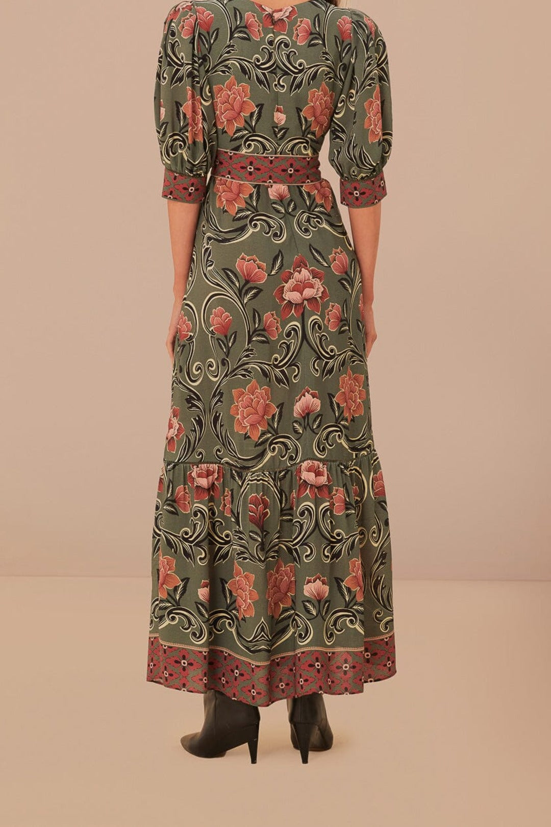 Robe longue Arabesc - Vert