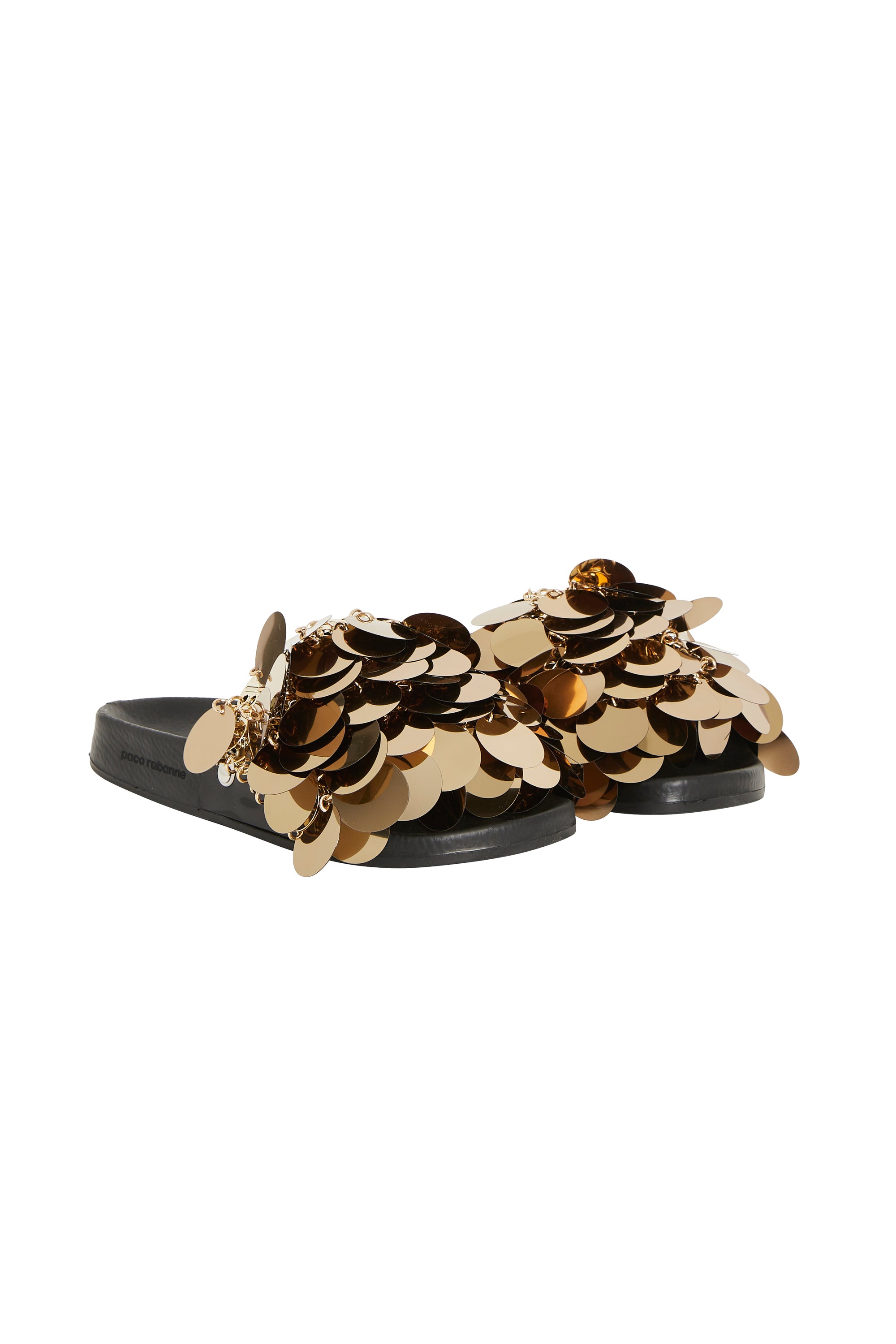 Sequin sandals - Light Gold