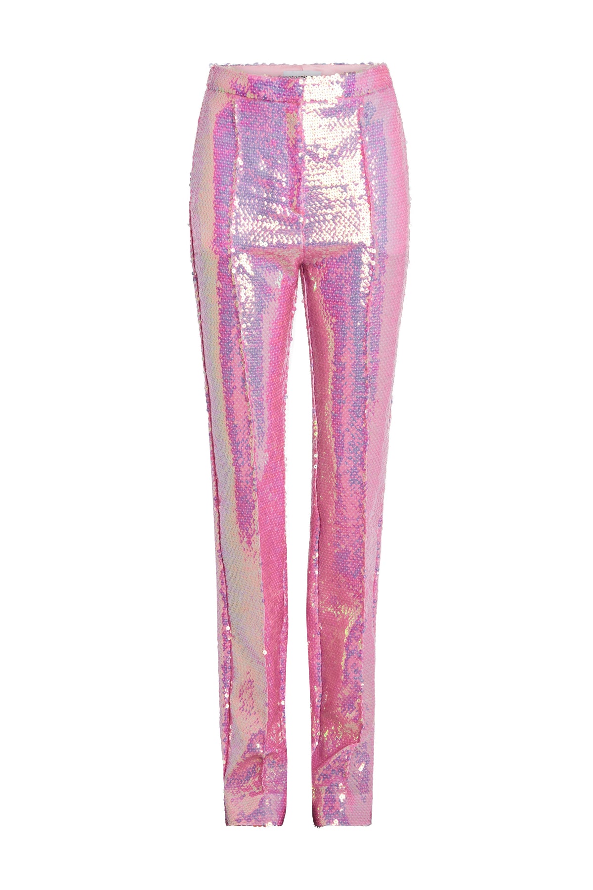 Pantalon droit à sequins - Pink Irridescent