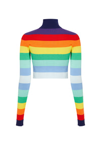 Pull à rayures en laine - Rainbow Stripes