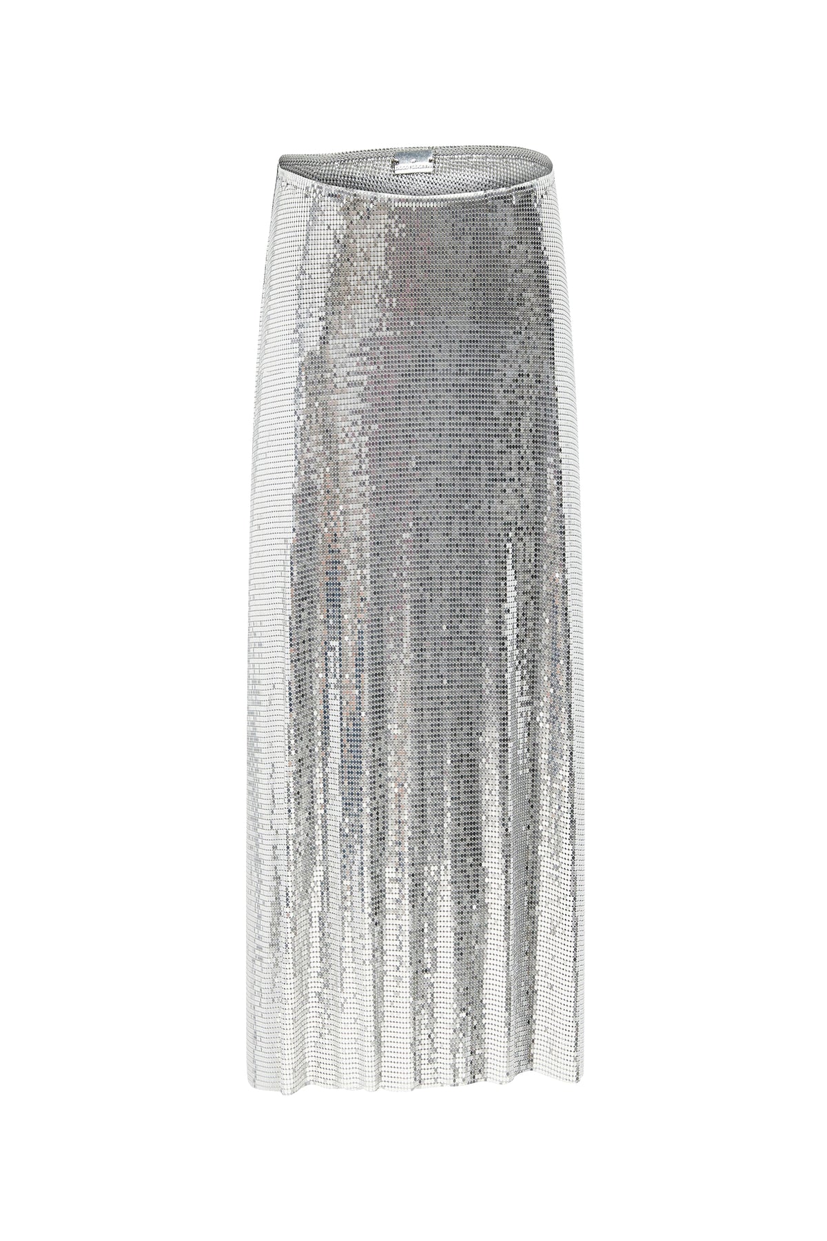 Jupe mi-longue portefeuille - Silver