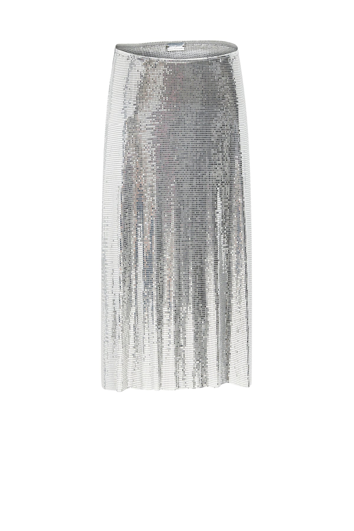 Jupe mi-longue portefeuille - Silver