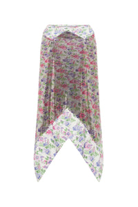 Asymmetrical sequined skirt - Off White Flower