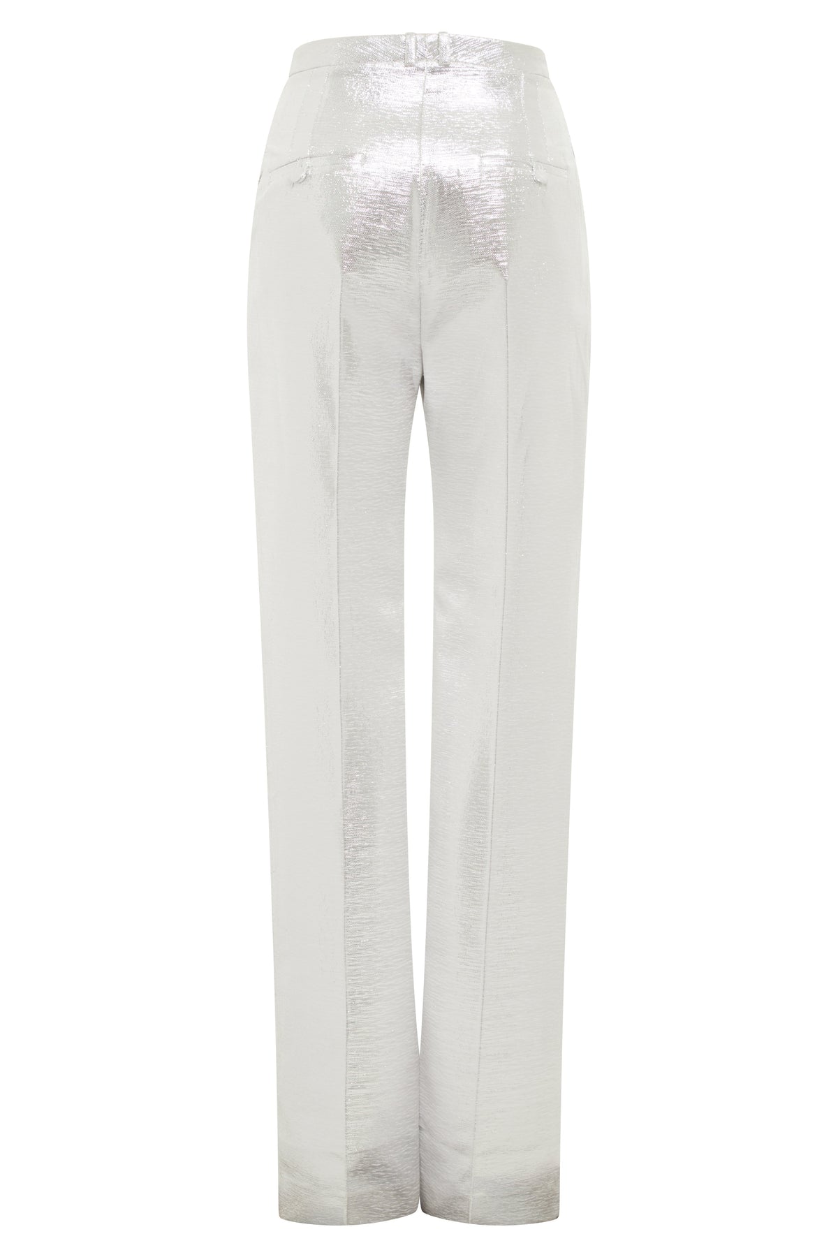 Pantalon taille haute scintillant - Silver