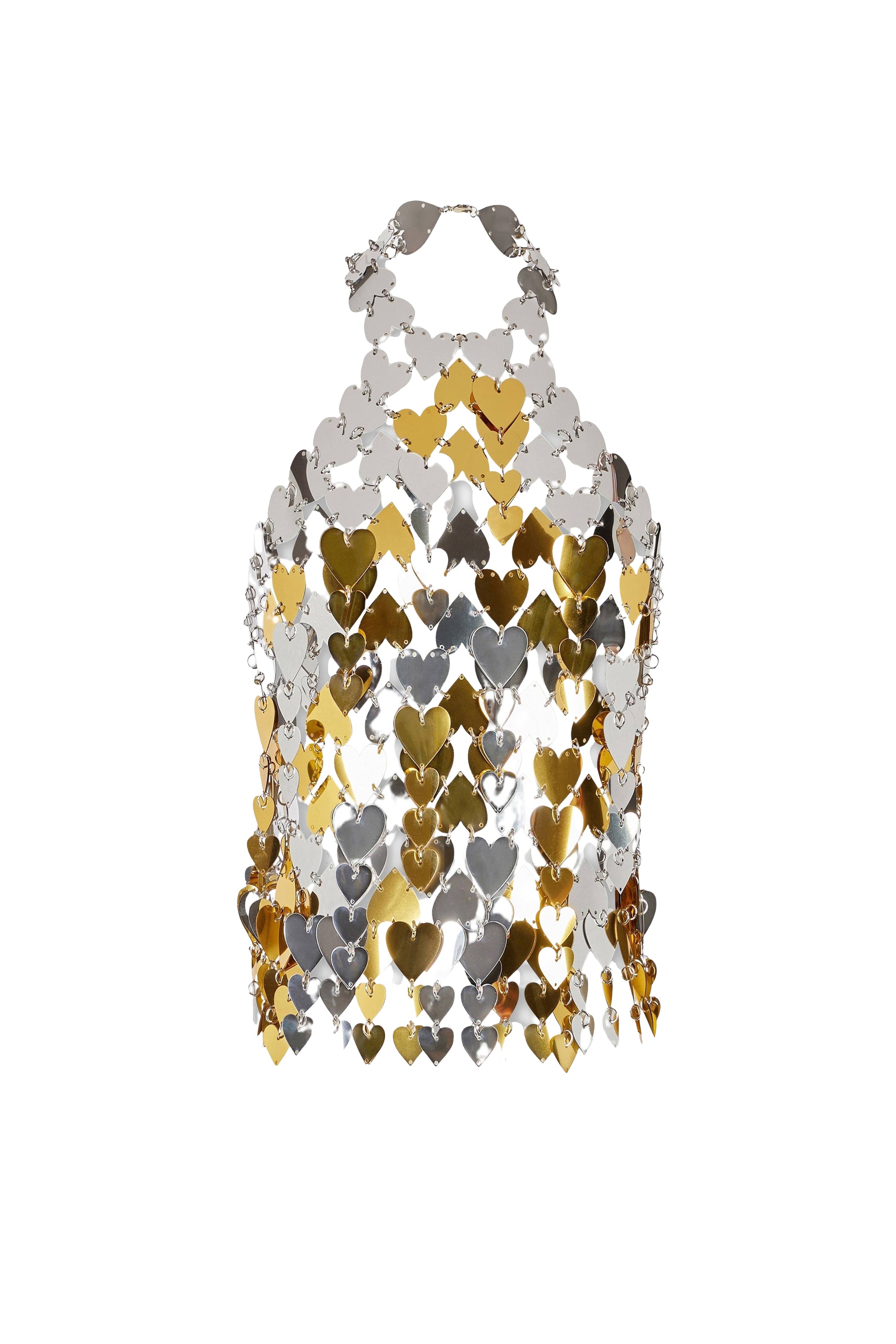 Two-tone heart top - Silver & Gold