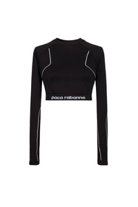 Crop top Bodyline à manches longues - Black & White