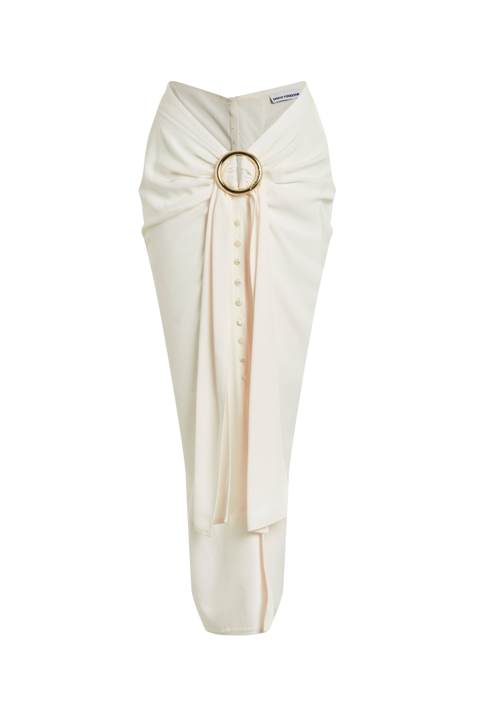 Long draped skirt - Off White