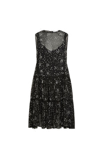 Silk short dress - Black