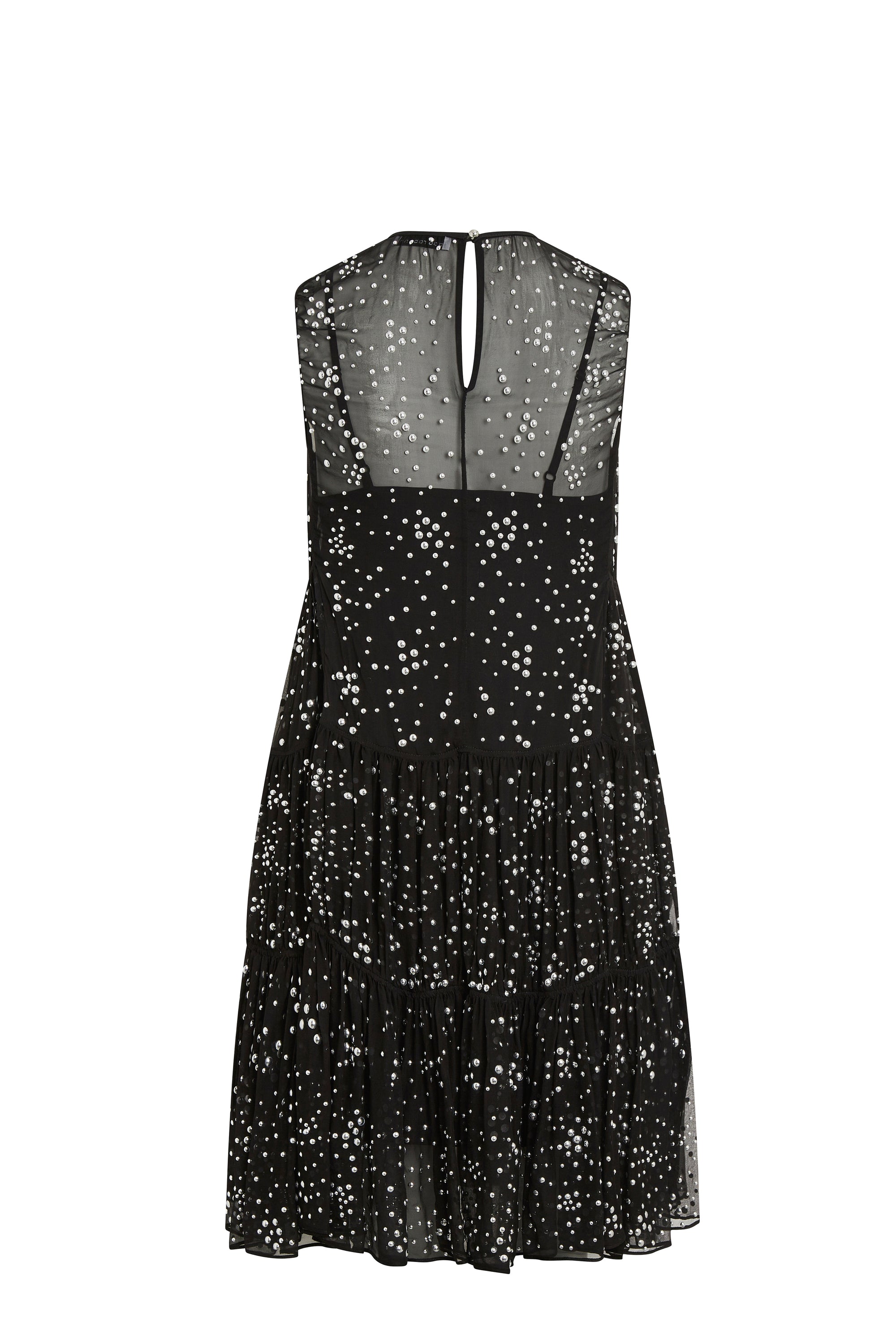 Silk short dress - Black