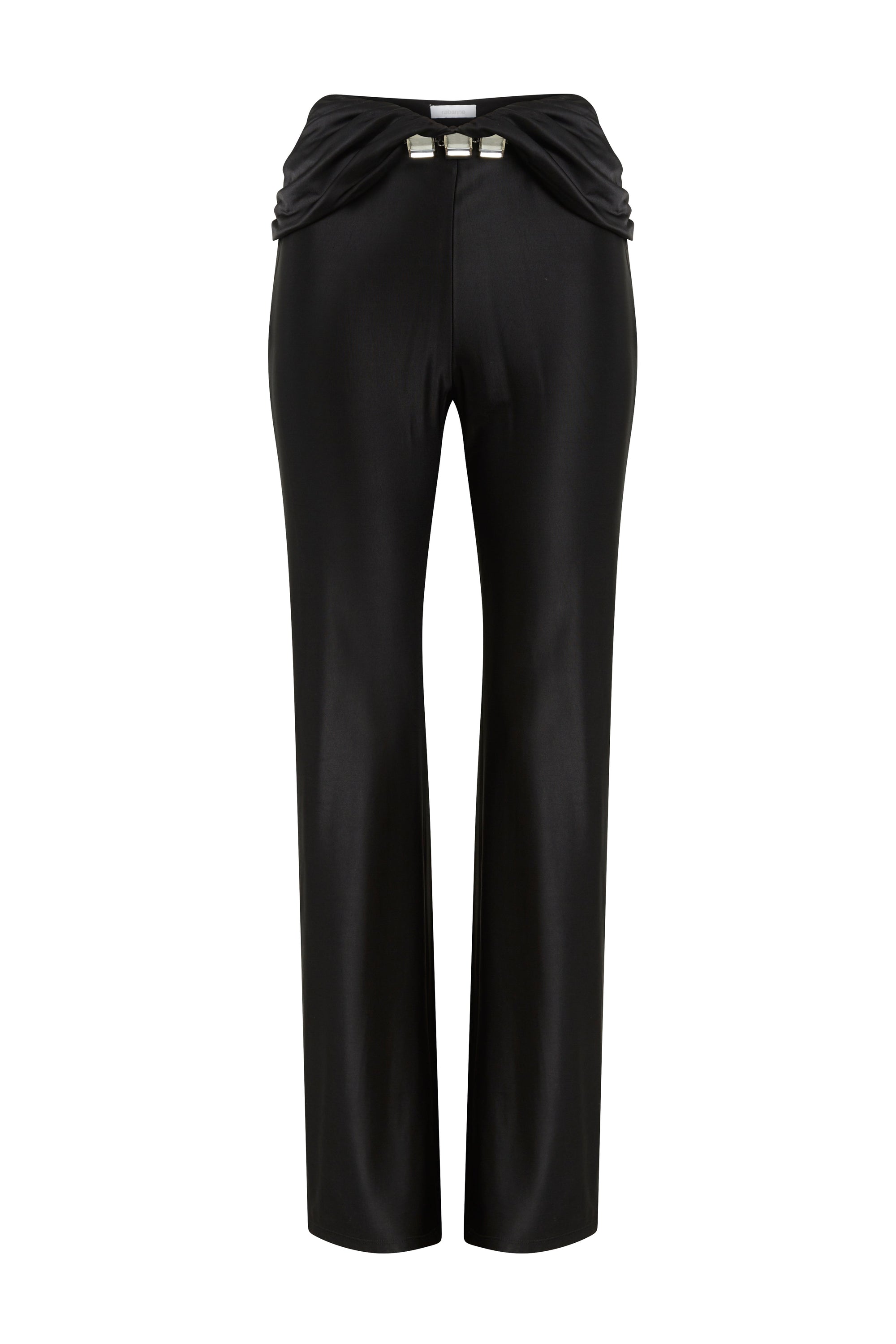 Pantalon droit double drapé - Black
