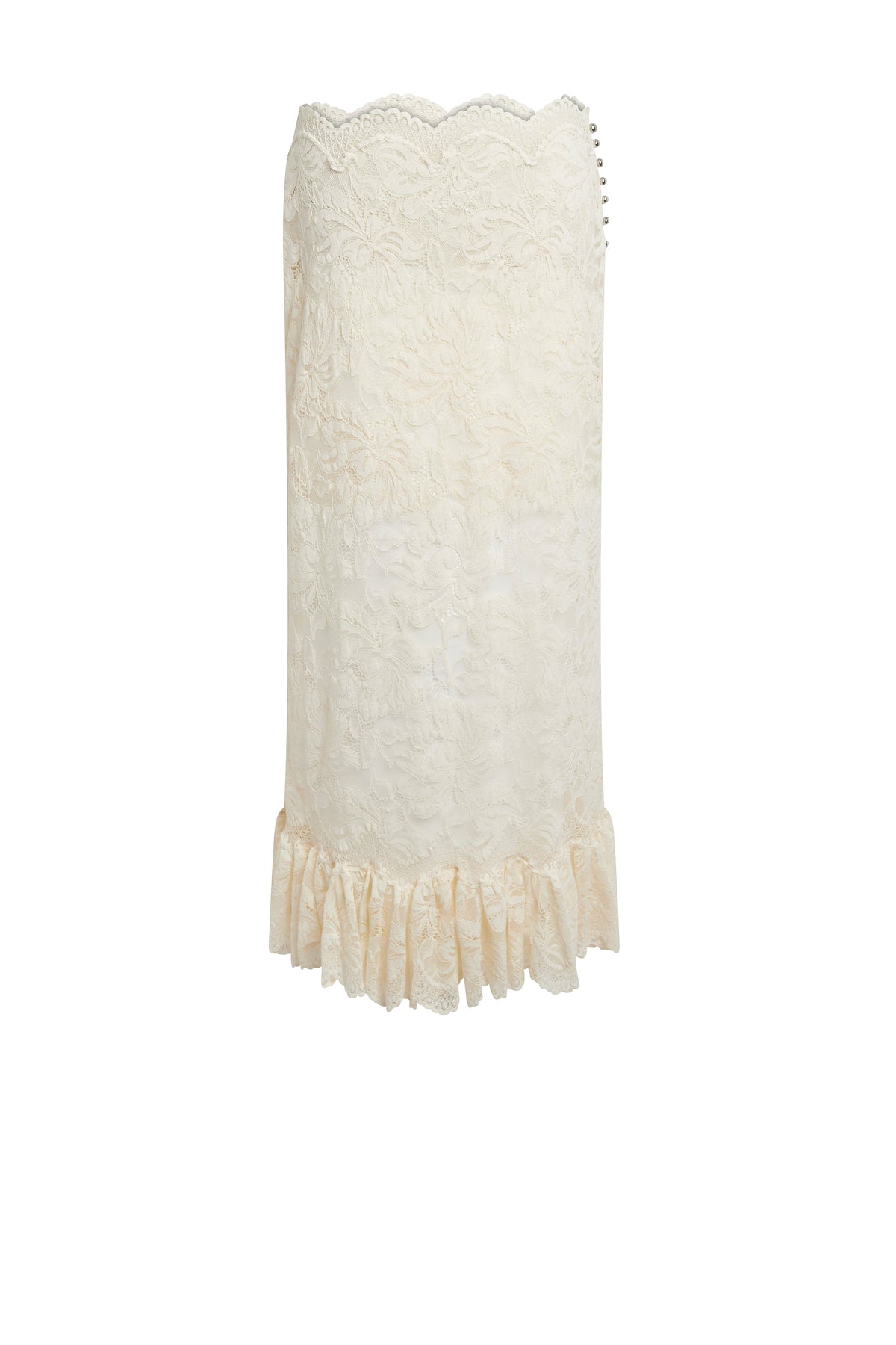 Jupe longue à dentelle - Ivory