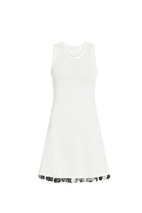 Robe courte 1969 avec sequins - Coconut Milk